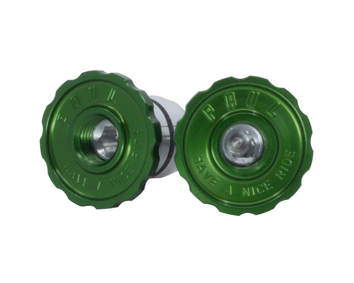 Paul Components Aluminum Bar End Plugs (Green)